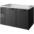 True TBR60-PTSZ1-L-B-SS-SS-1 60" 4 Solid Door Back Bar Refrigerator