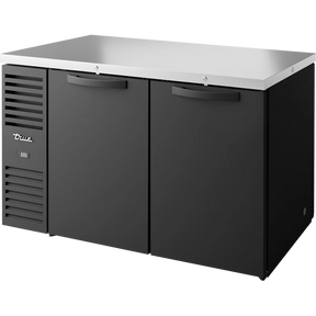 True TBR60-PTSZ1-L-B-SS-SS-1 60" 4 Solid Door Back Bar Refrigerator