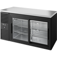 True TBR60-RISZ1-L-B-11-1 60" 2 Sliding Glass Door Back Bar Refrigerator