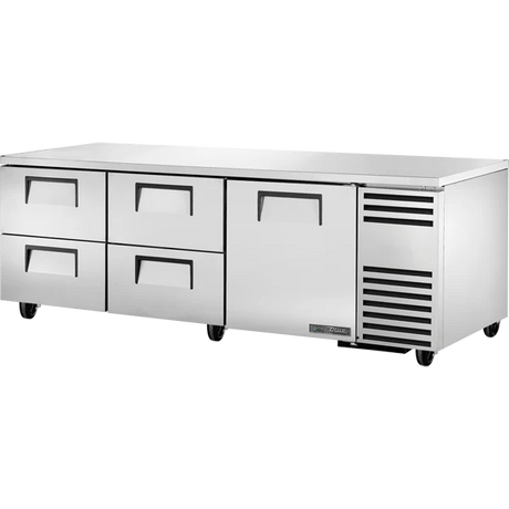 True TUC-93D-4-HC 93 1/4 inch Undercounter Refrigerator with 4 Drawers