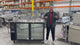 Polarman PLM-BC3-24G 61" Black Glass Door Back Bar Refrigerator with LED Lighting