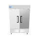 Polarman PLM-54RS 53 15/16" Reach-In Refrigerator with Double Solid Doors, Bottom Mount, Stainless Steel, 49 cu. ft.