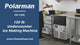 Polarman PLM-129S 20" Air-Cooled Cube 120 lb Undercounter Ice Machine with 40 lb Bin