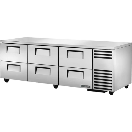 True TUC-93D-6-HC 93 1/4 inch Undercounter Refrigerator with 6 Drawers