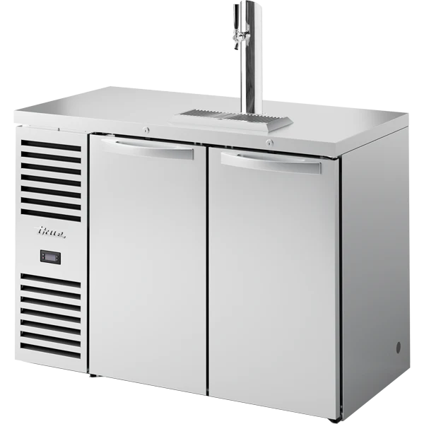 True TDR48-RISZ1-L-S-SS-1 48" 2 Solid Door Stainless Steel Direct Draw Beer Dispenser