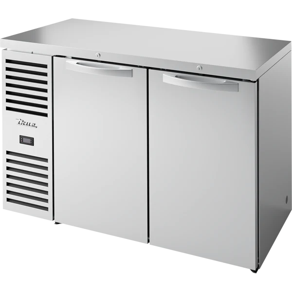 True TBR52-RISZ1-L-S-SS-1 52 inch stainless solid door back bar refrigerator