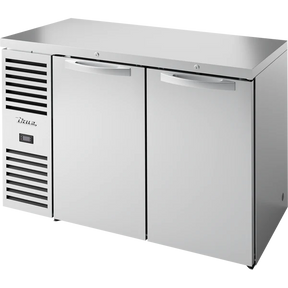 True TBR52-RISZ1-L-S-SS-1 52 inch stainless solid door back bar refrigerator