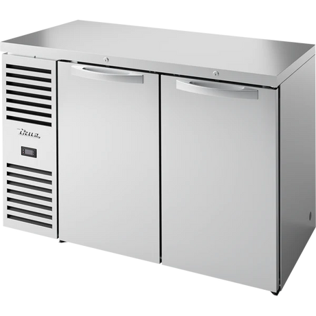 True TBR52-RISZ1-L-S-SS-1 52 inch stainless solid door back bar refrigerator