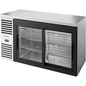 True TBR60-RISZ1-L-S-11-1 60" 2 Sliding Glass Door Back Bar Refrigerator