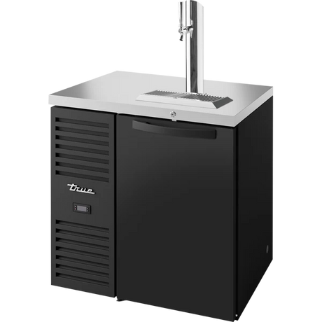True TDR32-RISZ1-L-B-S-1 32" 1 Solid Door Black Direct Draw Beer Dispenser