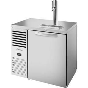 True TDR36-PTSZ1-L-S-S-S-1 36" 2 Solid Door Stainless Steel Pass-Thru Direct Draw Beer Dispenser
