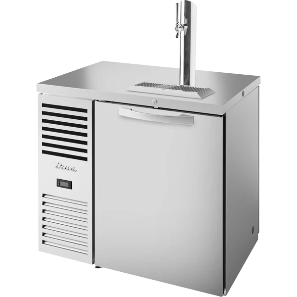 True TDR36-PTSZ1-L-S-S-S-1 36" 2 Solid Door Stainless Steel Pass-Thru Direct Draw Beer Dispenser