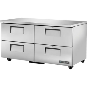 True TUC-60D-4-HC 60 3/8 inch Undercounter Refrigerator with 4 Drawers